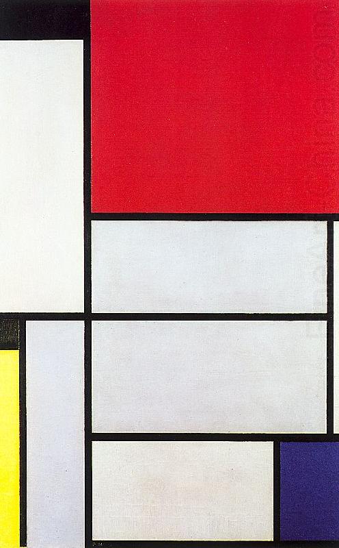 Piet Mondrian Composition with Black, Red, Gray, Yellow, and Blue china oil painting image